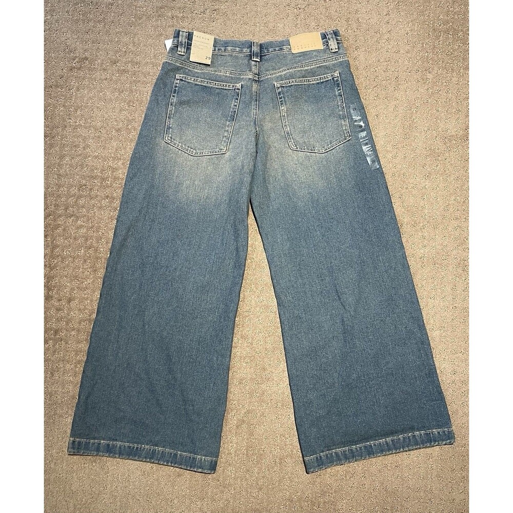 NWT Pacsun Sloane Low Rise Ultra Baggy Jeans Dark Blue Tint Sz 29